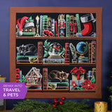 Build a Christmas Bookshelf Scene Design Pack