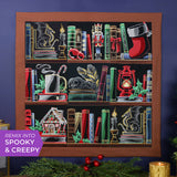 Build a Christmas Bookshelf Scene Design Pack