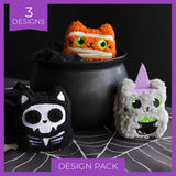 Halloween Kitty Stuffies Design Pack