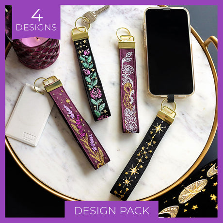 Mystical Wristlet Straps (In-the-Hoop) Design Pack