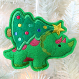 Merry Christmas Tree-ceratops (In-the-Hoop)