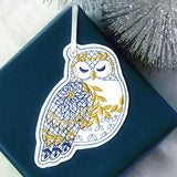 Glistening Ornament - Owl (In-the-Hoop)