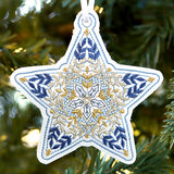 Glistening Ornament - Star (In-the-Hoop)