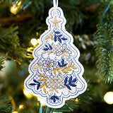Glistening Ornament - Christmas Tree (In-the-Hoop)