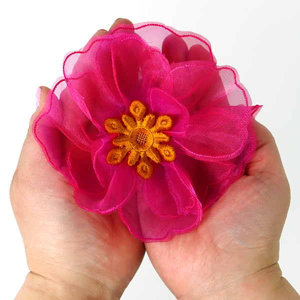 3D Organza Peony (Freestanding Organza)