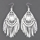 Fashioned for You Peacock Earrings (Lace)
