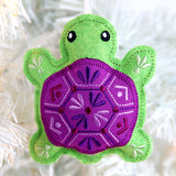 Happy Turtle Ornament (In-the-Hoop)