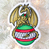 Festive Tidings Dragon Ornament (In-the-Hoop)