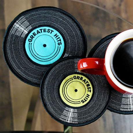 Greatest Hits Record Trivet (In-the-Hoop)
