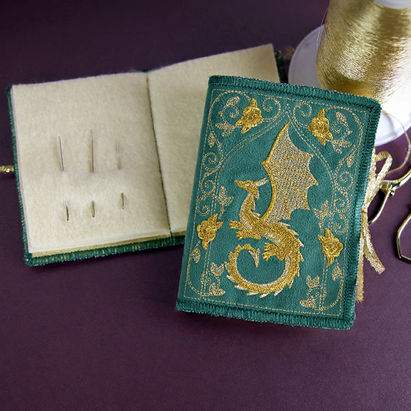 Mythos of Dragons Filigree Needle Book (In-the-Hoop)