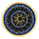 For the Cosmically  Inclined Celestial Mug Rug (In-the-Hoop)
