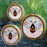 Bee & Honeycomb Shadowbox (Organza)