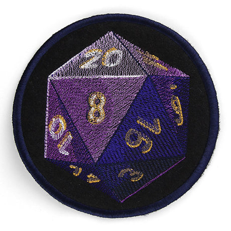 Illuminated D20 Die Coaster (In-the-Hoop)