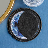 Moon Phases Coasters - Crescent (In-The-Hoop)