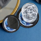 Moon Phases Coasters - Crescent (In-The-Hoop)