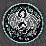 Floral Dragon Skeleton Trivet (In-the-Hoop)
