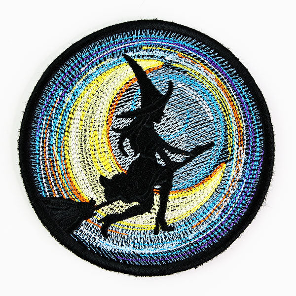 Halloween Coasters - Moonlit Witch (In-the-Hoop)
