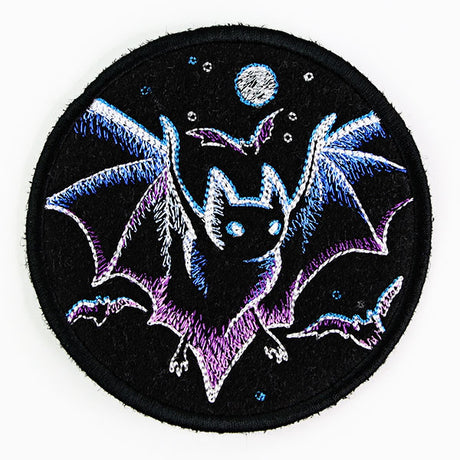 Halloween Coasters - Haunted Bats (In-the-Hoop)