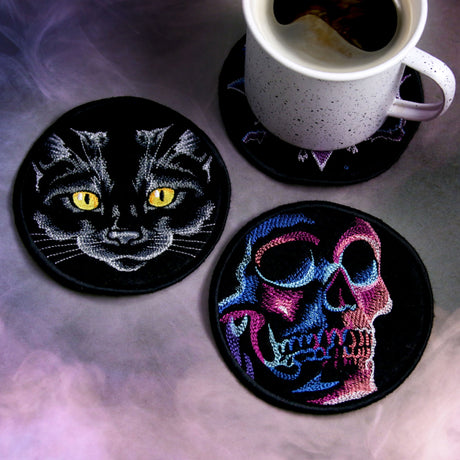 Halloween Coasters - Eerie Skull (In-the-Hoop)