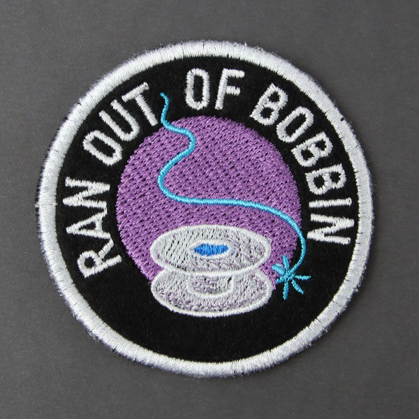Mishap Merit Badge - Ran out of Bobbin (In-the-Hoop)
