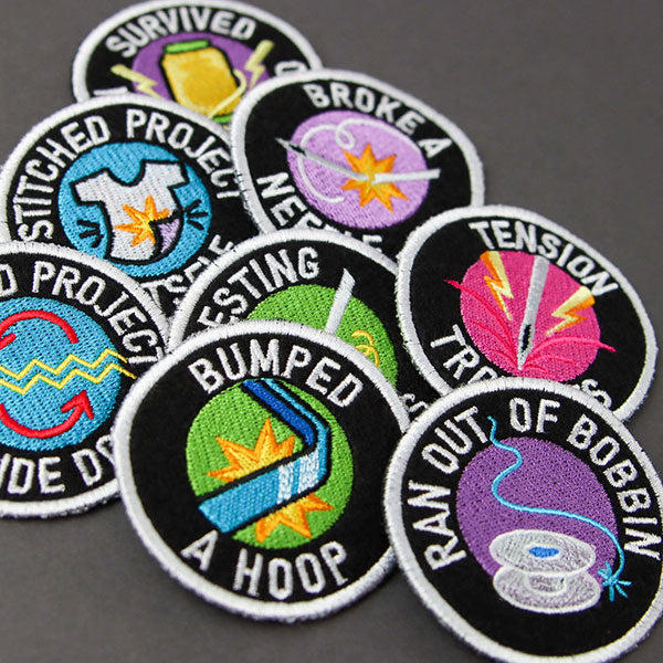 Mishap Merit Badge - Survived Metallic Thread (In-the-Hoop