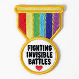 Fighting Invisible Battles Badge (In-the-Hoop)