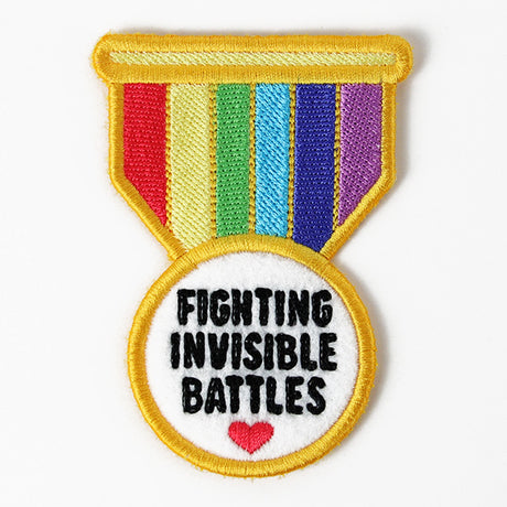 Fighting Invisible Battles Badge (In-the-Hoop)