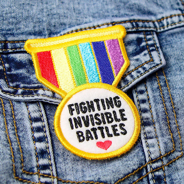 Fighting Invisible Battles Badge (In-the-Hoop)