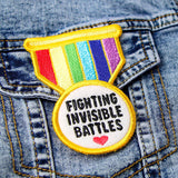 Fighting Invisible Battles Badge (In-the-Hoop)
