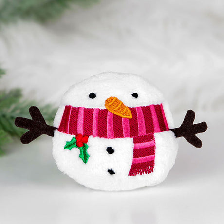 Fluffy & Festive Snowman (In-the-Hoop)