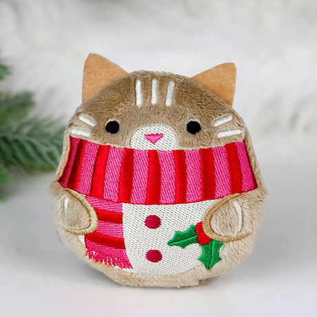 Fluffy & Festive Cat (In-the-Hoop)