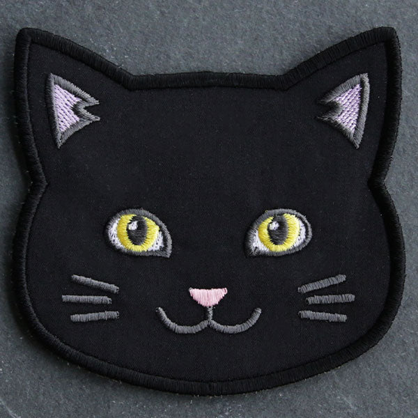 Cat Face Coasters - Solid Color (In-the-Hoop)