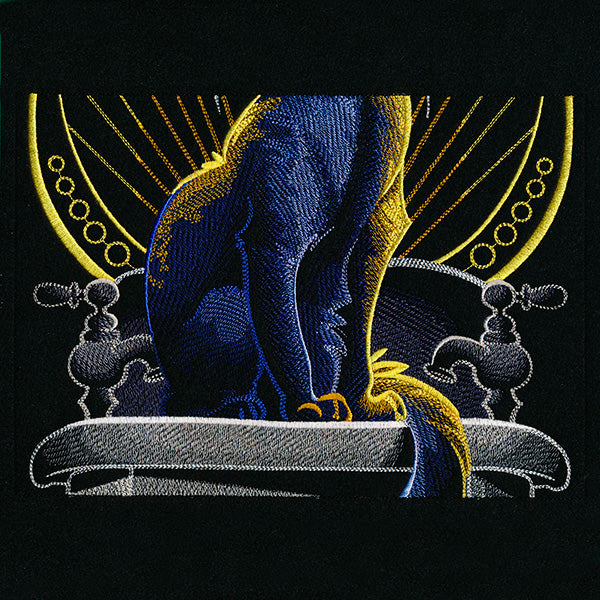 Wash Your Paws Art Deco Cat Scene