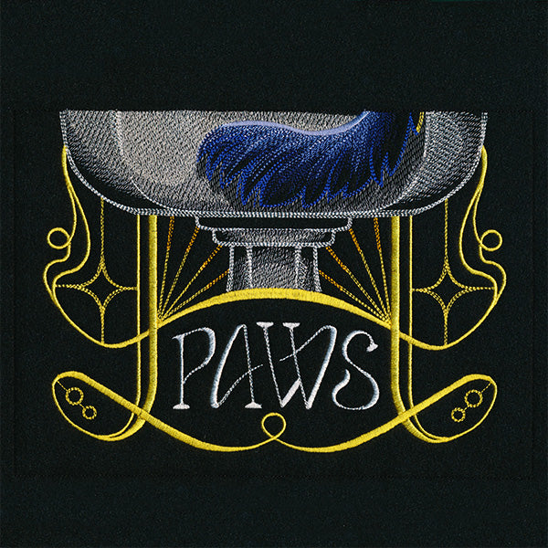 Wash Your Paws Art Deco Cat Scene