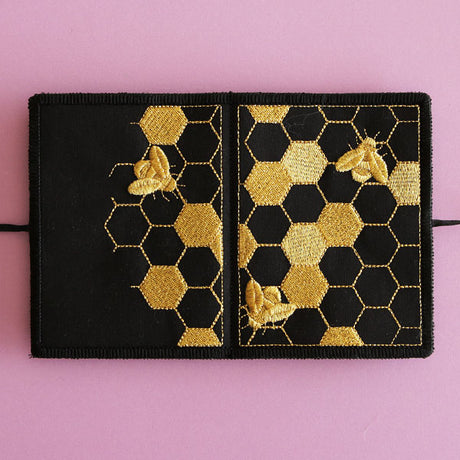 Gilded Honeycomb Needle Book (In-the-Hoop)