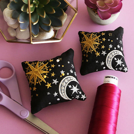 Day to Night Pillow Pincushion (In-the-Hoop)