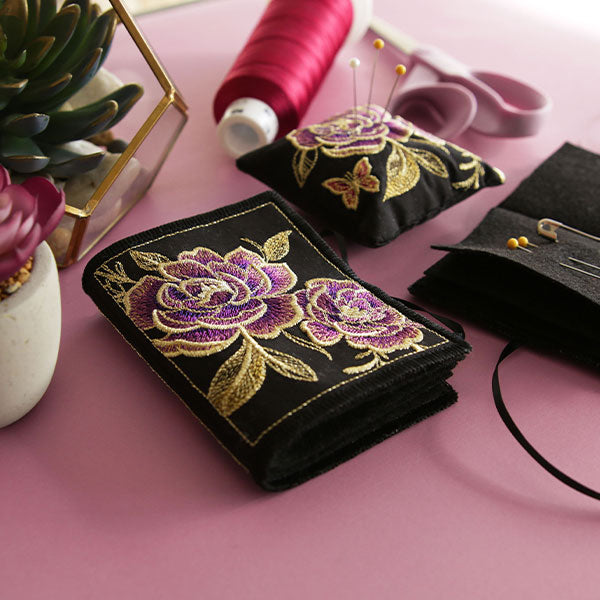 Glimmering Garden Pillow Pincushion (In-the-Hoop)