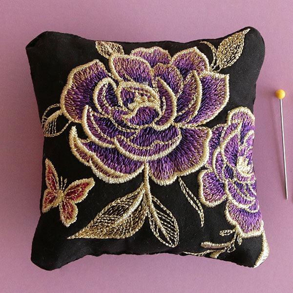 Glimmering Garden Pillow Pincushion (In-the-Hoop)