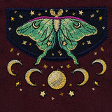 Celestial Botanical Luna Moth Table Center Set (Applique)
