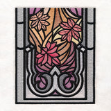 Stained Glass Fall Cathedral Scene