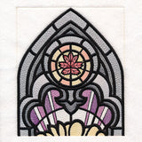 Stained Glass Fall Cathedral Scene