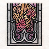 Stained Glass Fall Cathedral Scene