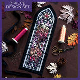 Stained Glass Fall Cathedral Scene