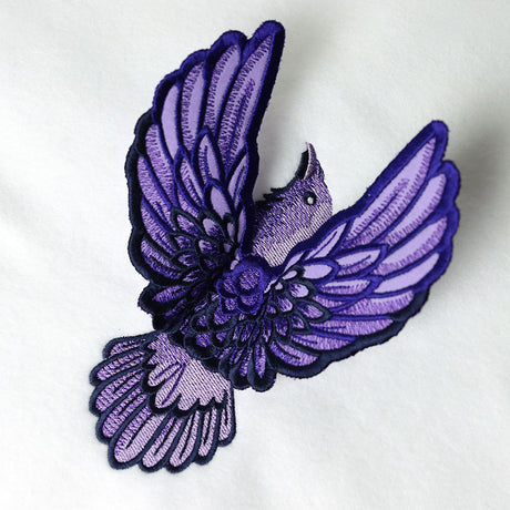 Winged Crow (3D Applique)