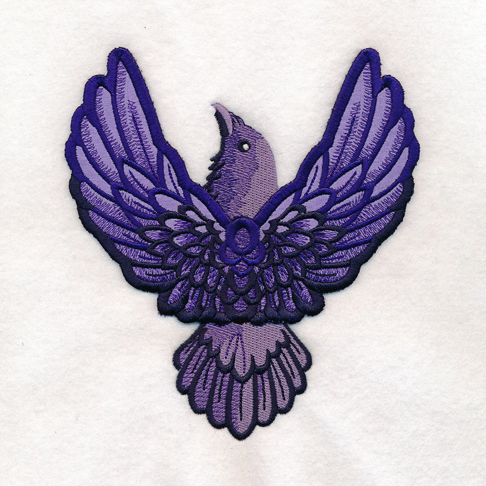Winged Crow (3D Applique)
