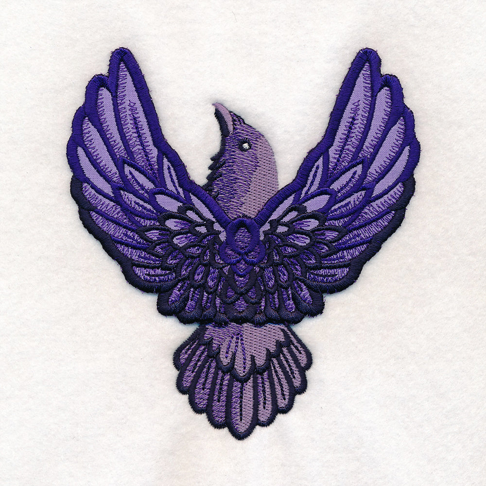 Winged Crow (3D Applique)