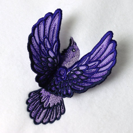 Winged Crow (3D Applique)