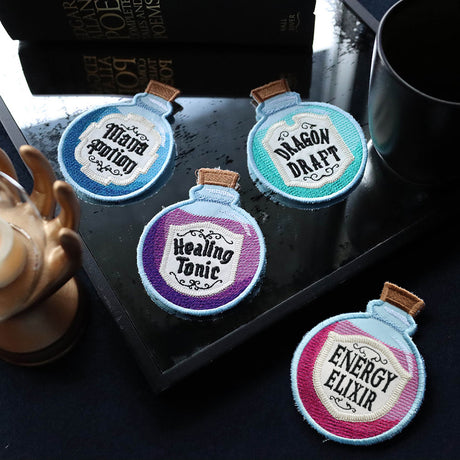 Potion Coaster - Mana Potion (In-the-Hoop)