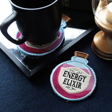 Potion Coaster - Energy Elixir (In-the-Hoop)