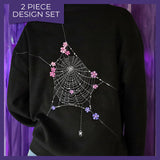 Delicate & Dainty Floral Spiderweb Set